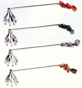 Beaded Pewter Candle Snuffer - Assorted Styles